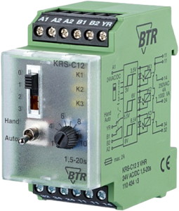 Step switch for 3-step motors